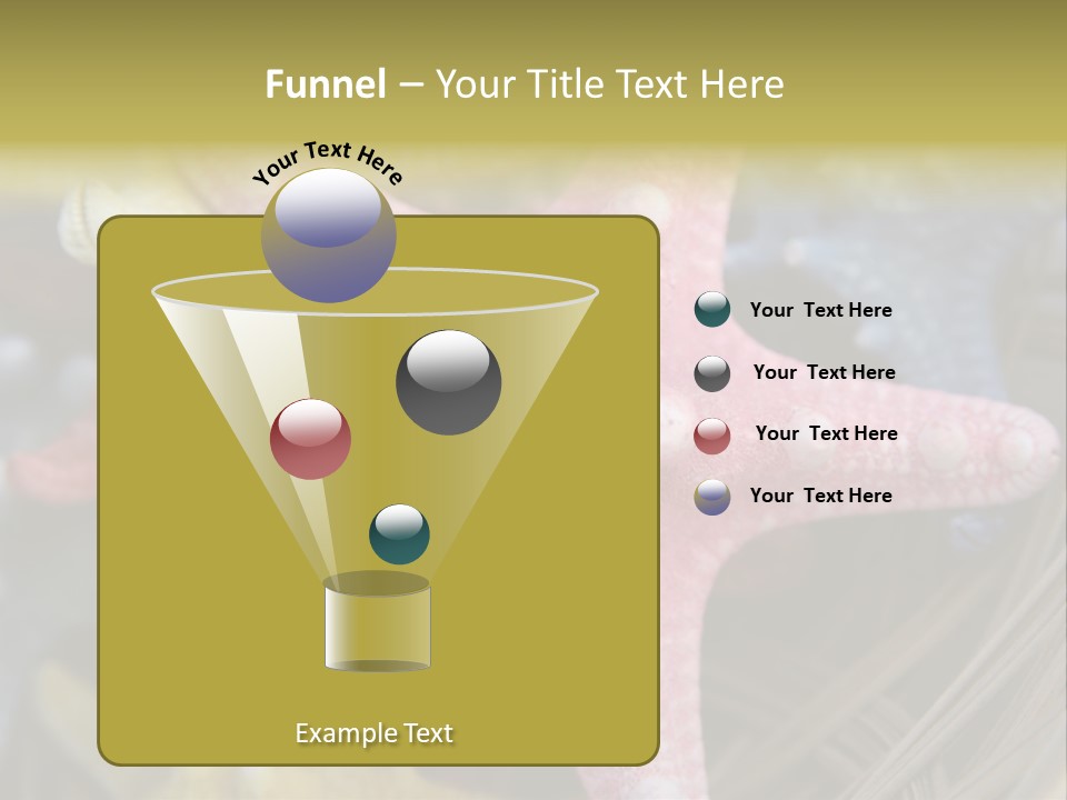 Aquatic Star Echinoderm PowerPoint Template