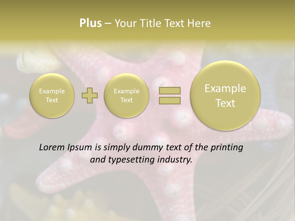 Aquatic Star Echinoderm PowerPoint Template