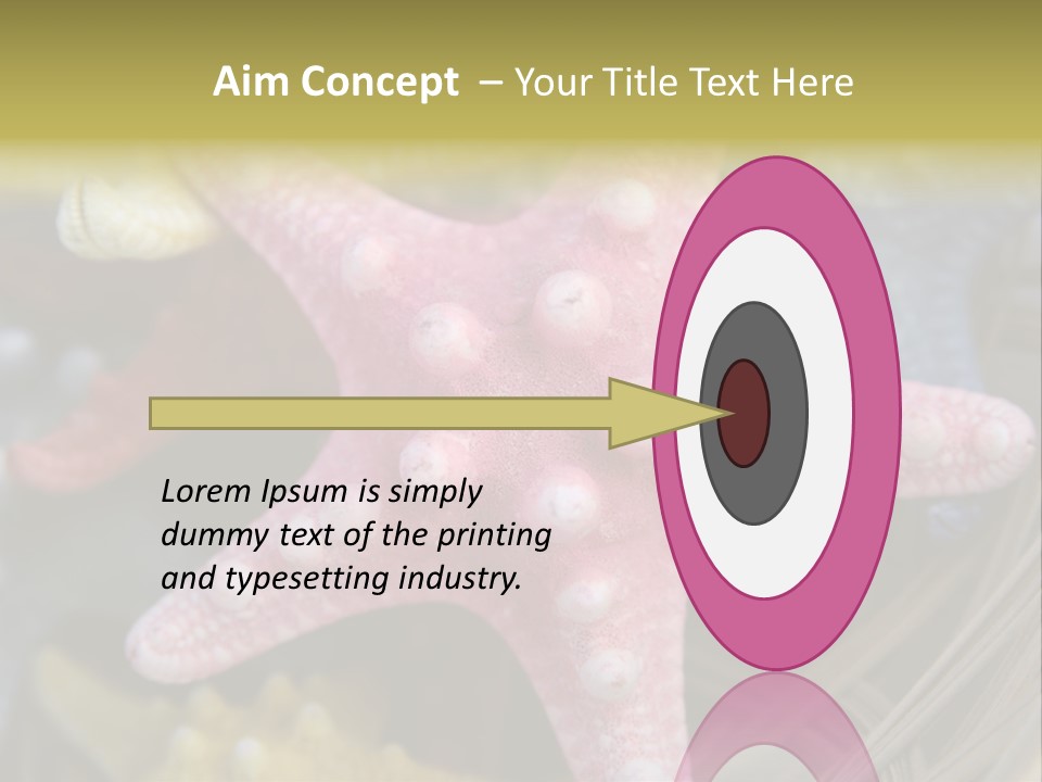 Aquatic Star Echinoderm PowerPoint Template