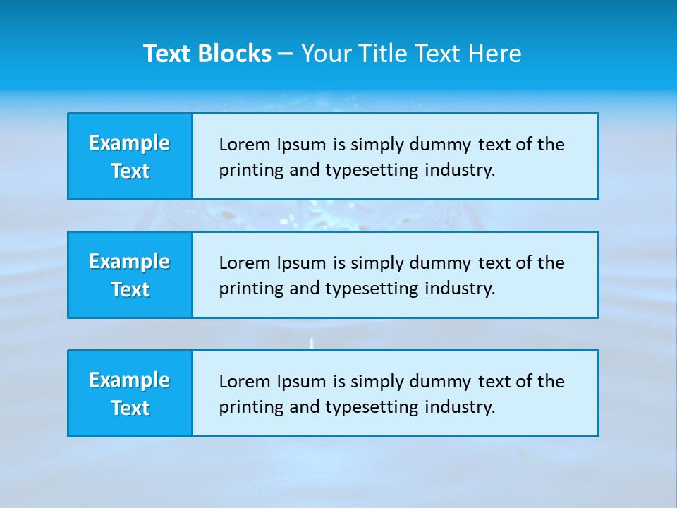 Wasser Licht Welligkeit PowerPoint Template