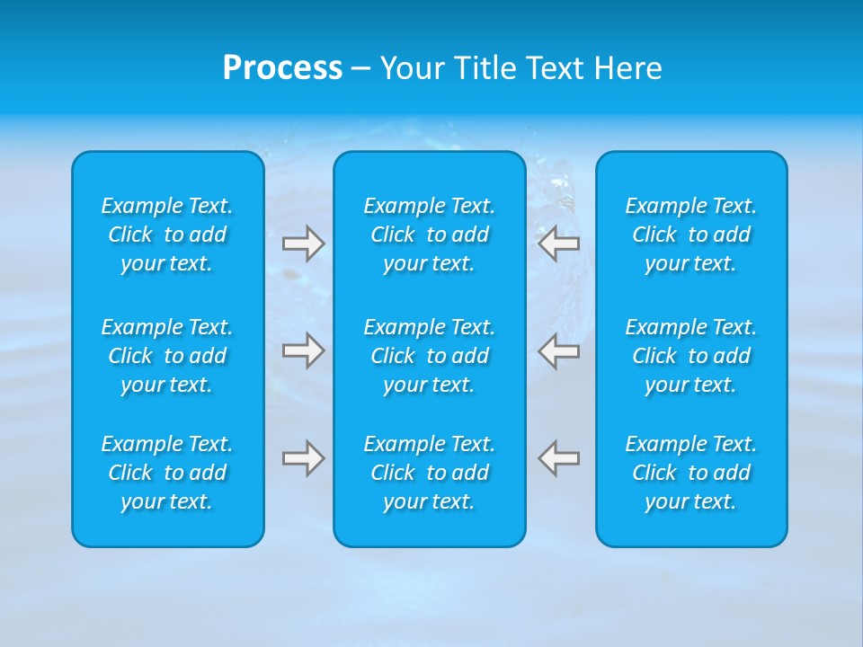 Wasser Licht Welligkeit PowerPoint Template