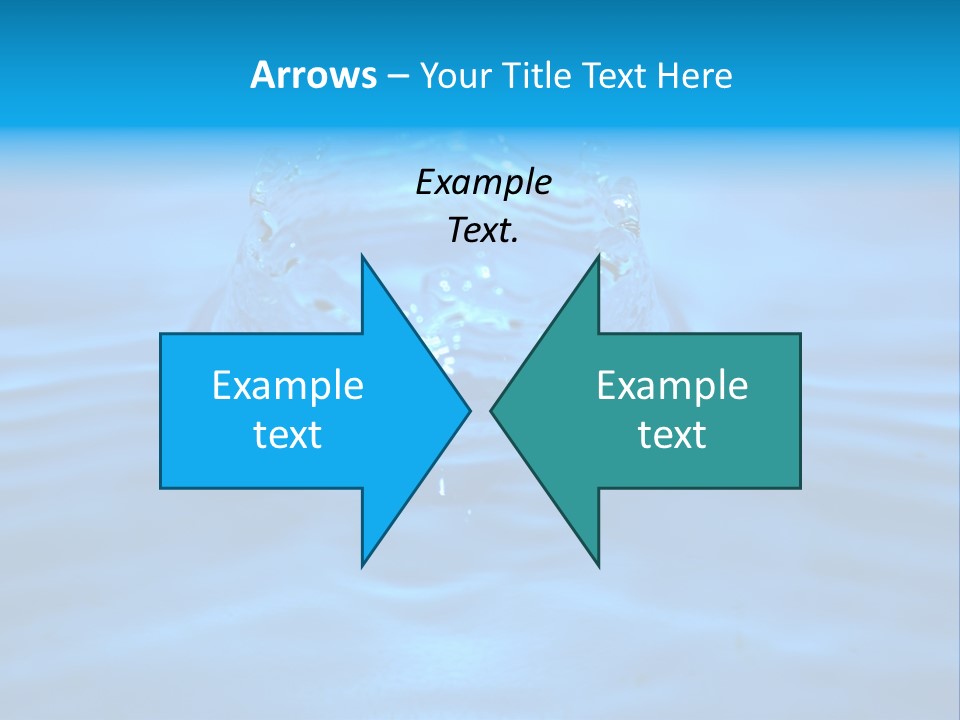 Wasser Licht Welligkeit PowerPoint Template