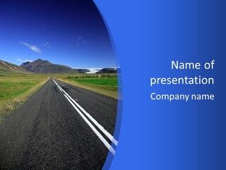 Ground Iceland Straight PowerPoint Template