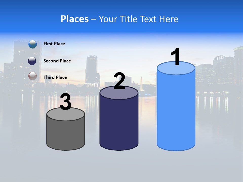 Water Skyscrapers Tourism PowerPoint Template