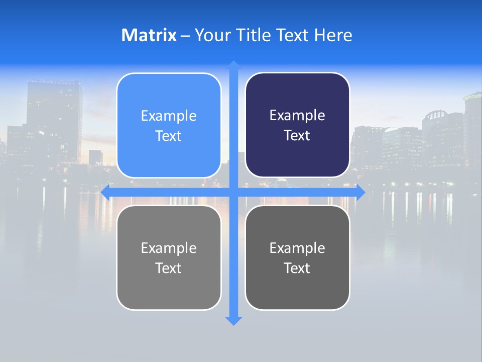 Water Skyscrapers Tourism PowerPoint Template