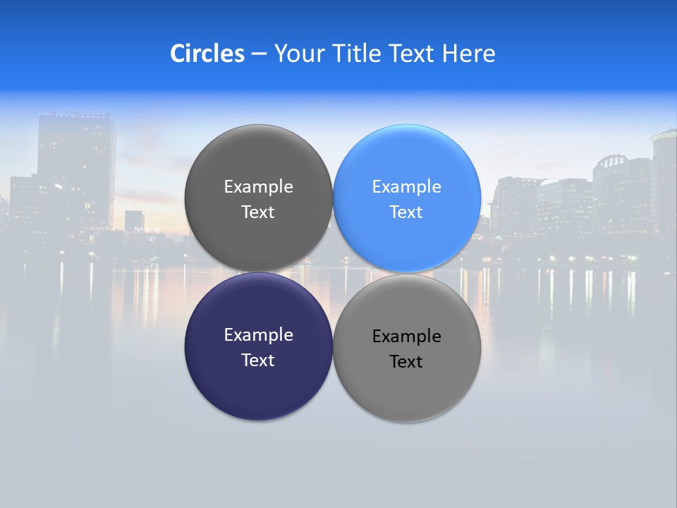 Water Skyscrapers Tourism PowerPoint Template