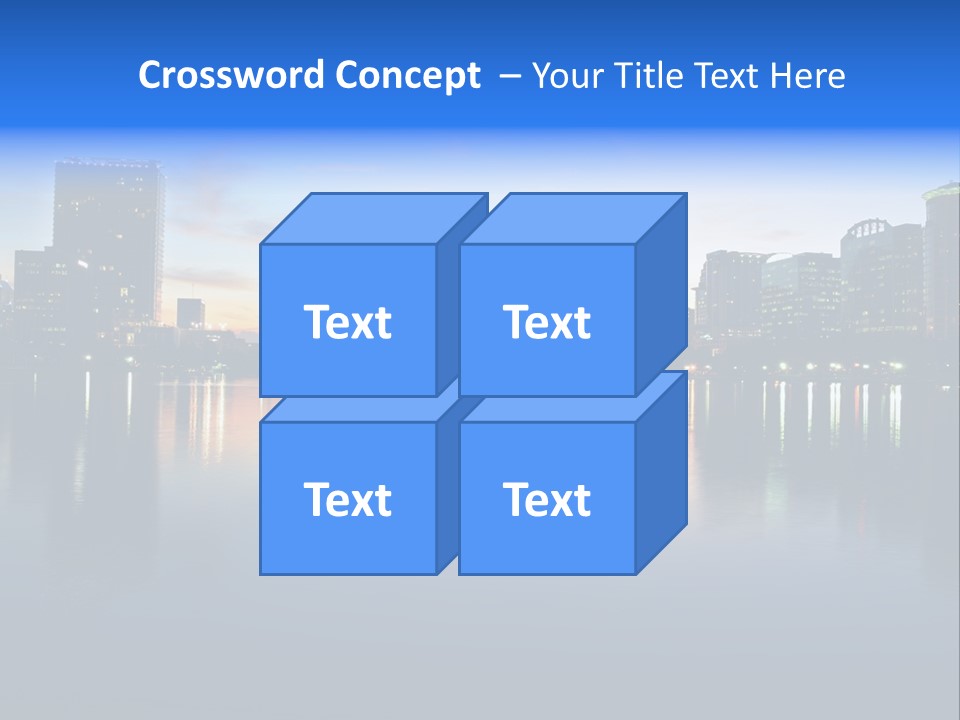 Water Skyscrapers Tourism PowerPoint Template