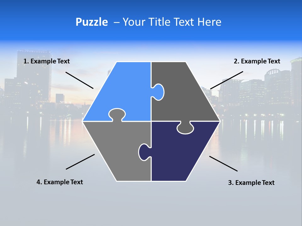 Water Skyscrapers Tourism PowerPoint Template