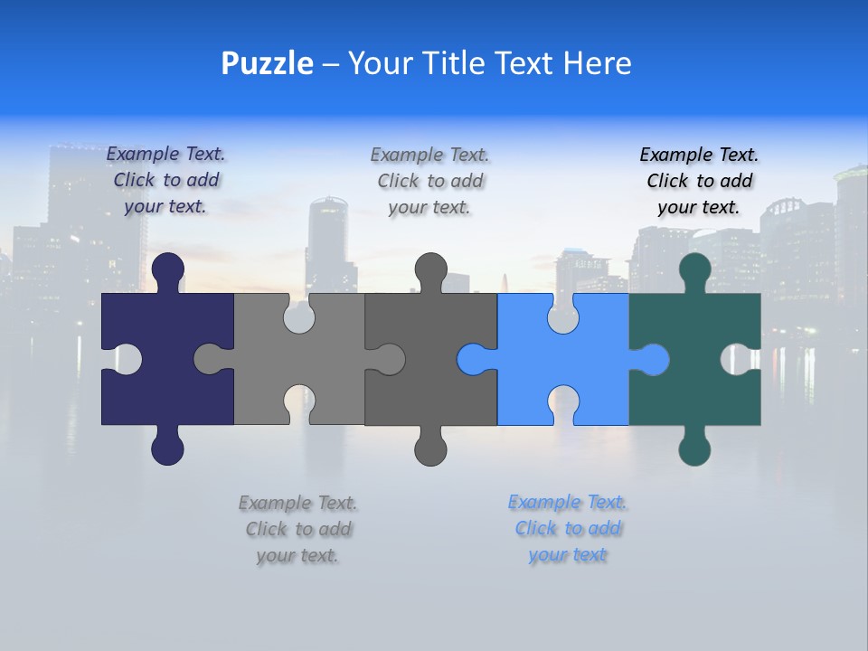 Water Skyscrapers Tourism PowerPoint Template