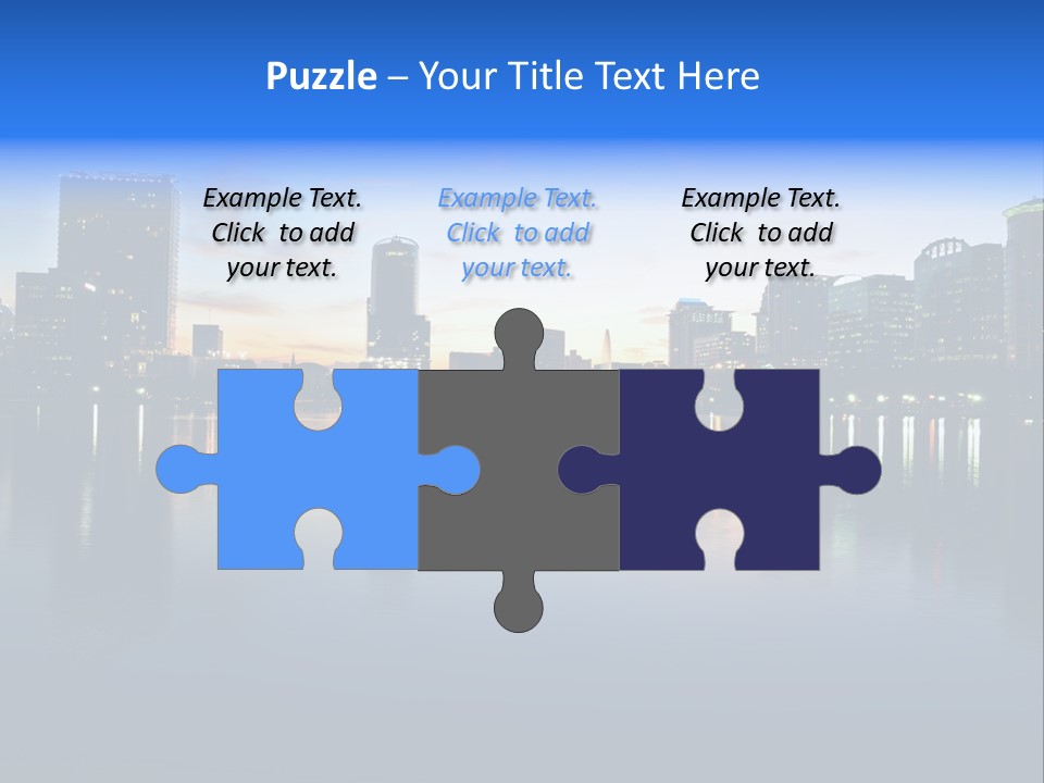 Water Skyscrapers Tourism PowerPoint Template