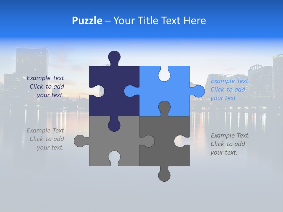 Water Skyscrapers Tourism PowerPoint Template