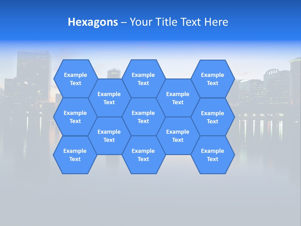 Water Skyscrapers Tourism PowerPoint Template