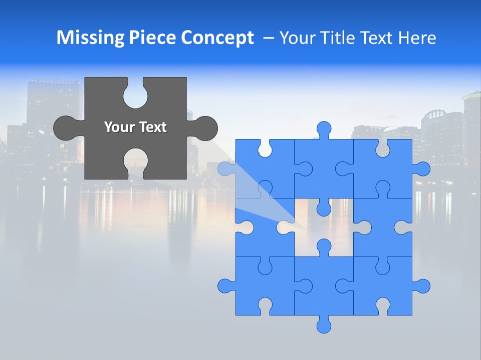 Water Skyscrapers Tourism PowerPoint Template