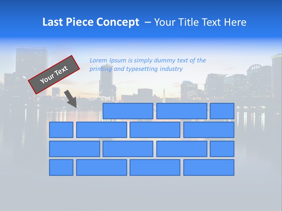 Water Skyscrapers Tourism PowerPoint Template