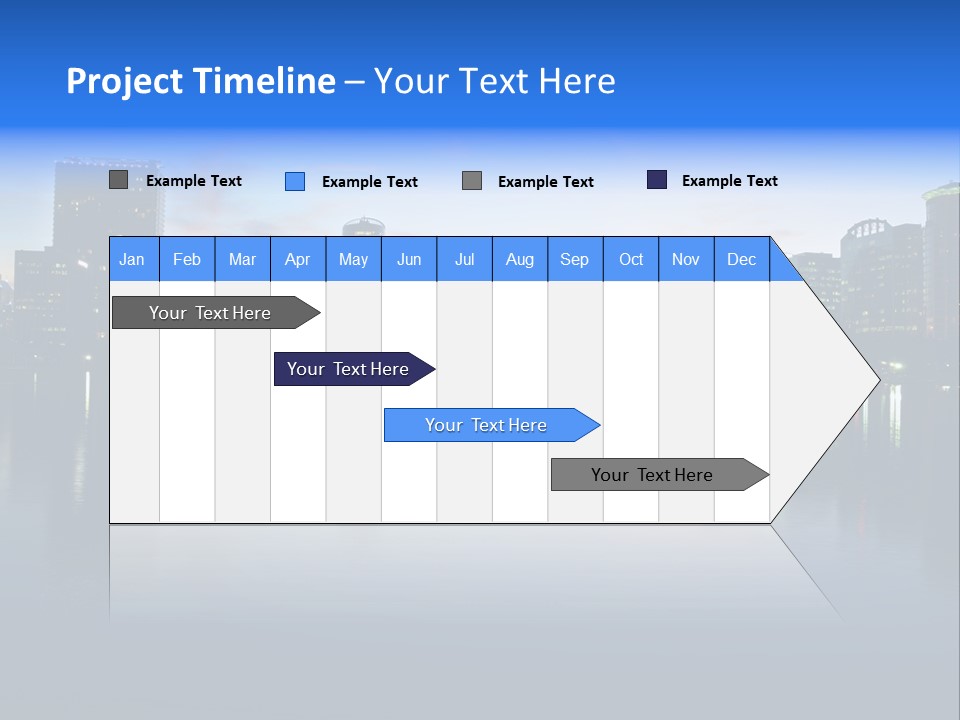 Water Skyscrapers Tourism PowerPoint Template