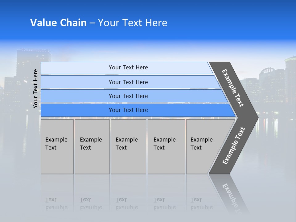 Water Skyscrapers Tourism PowerPoint Template
