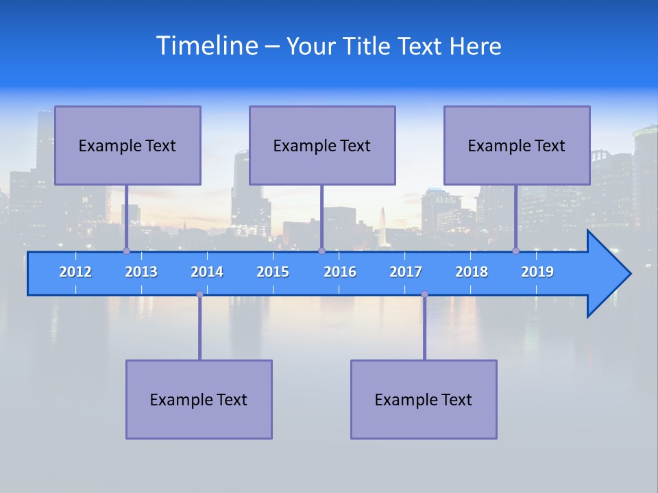 Water Skyscrapers Tourism PowerPoint Template