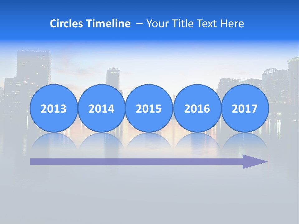 Water Skyscrapers Tourism PowerPoint Template