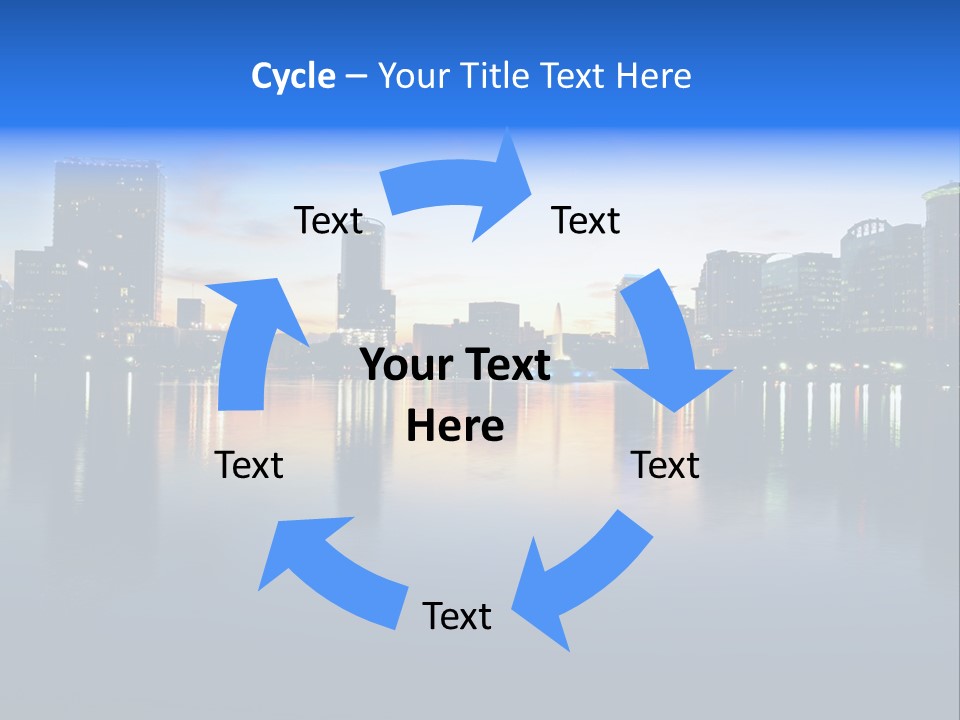 Water Skyscrapers Tourism PowerPoint Template