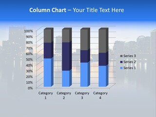 Water Skyscrapers Tourism PowerPoint Template