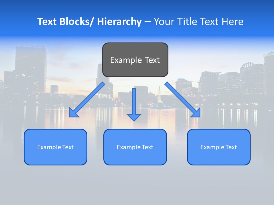 Water Skyscrapers Tourism PowerPoint Template