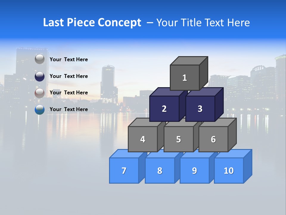 Water Skyscrapers Tourism PowerPoint Template