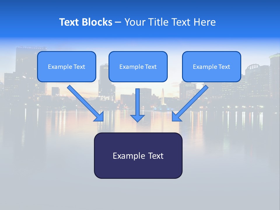 Water Skyscrapers Tourism PowerPoint Template