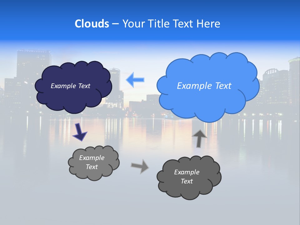 Water Skyscrapers Tourism PowerPoint Template
