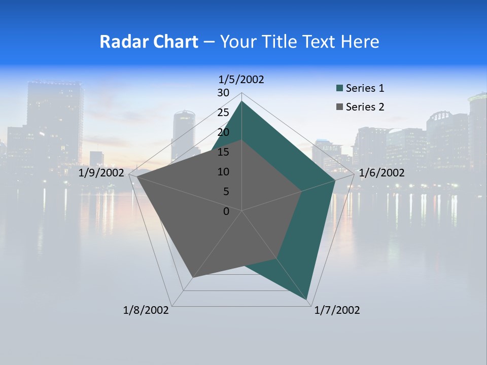 Water Skyscrapers Tourism PowerPoint Template