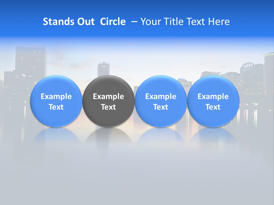 Water Skyscrapers Tourism PowerPoint Template