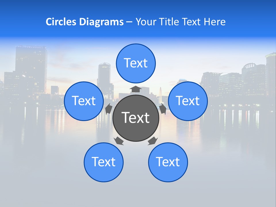 Water Skyscrapers Tourism PowerPoint Template