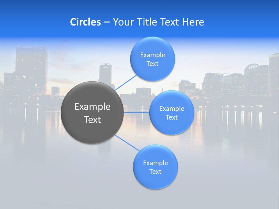 Water Skyscrapers Tourism PowerPoint Template