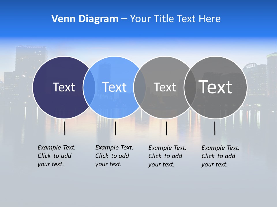 Water Skyscrapers Tourism PowerPoint Template