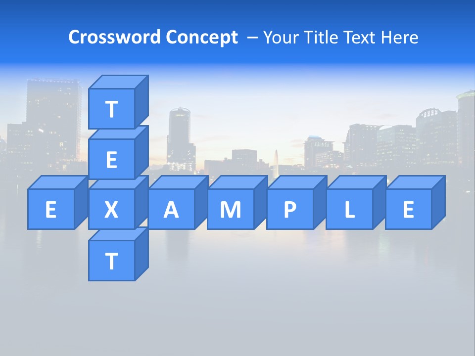 Water Skyscrapers Tourism PowerPoint Template