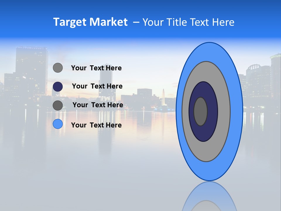 Water Skyscrapers Tourism PowerPoint Template