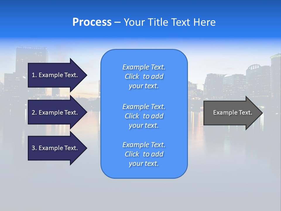 Water Skyscrapers Tourism PowerPoint Template