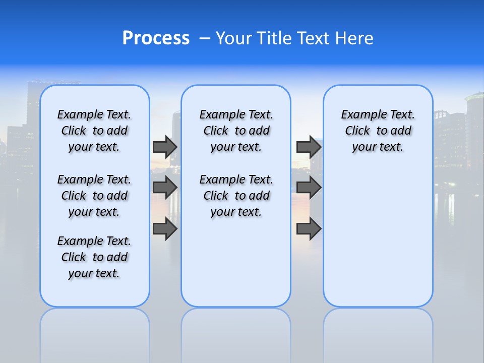 Water Skyscrapers Tourism PowerPoint Template