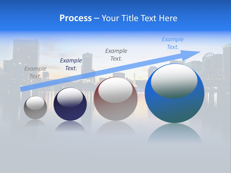 Water Skyscrapers Tourism PowerPoint Template