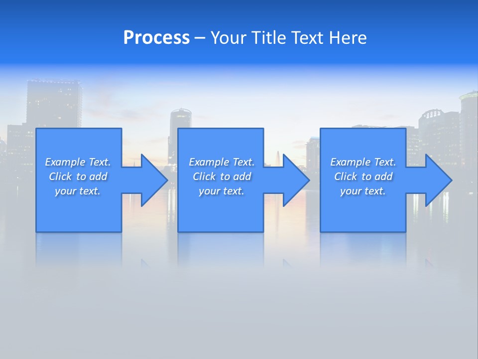 Water Skyscrapers Tourism PowerPoint Template