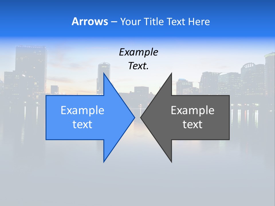 Water Skyscrapers Tourism PowerPoint Template