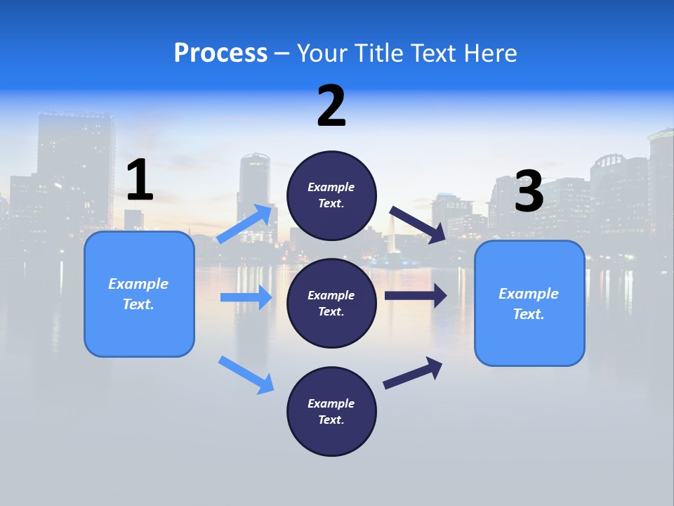 Water Skyscrapers Tourism PowerPoint Template