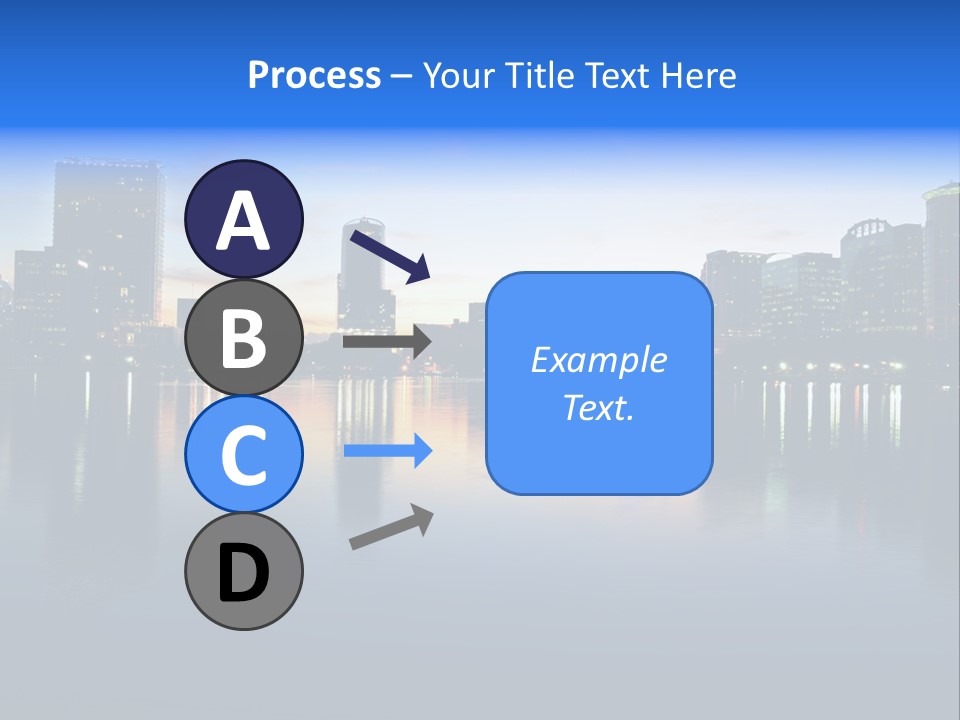 Water Skyscrapers Tourism PowerPoint Template