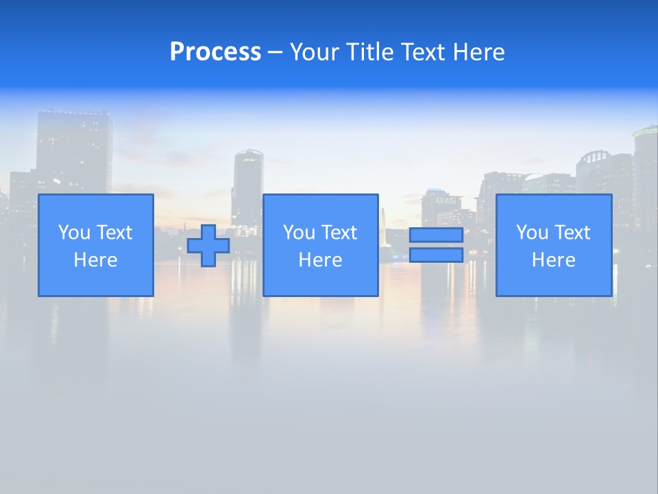 Water Skyscrapers Tourism PowerPoint Template