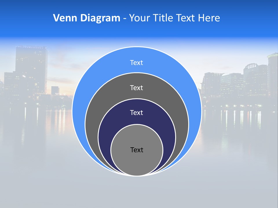 Water Skyscrapers Tourism PowerPoint Template