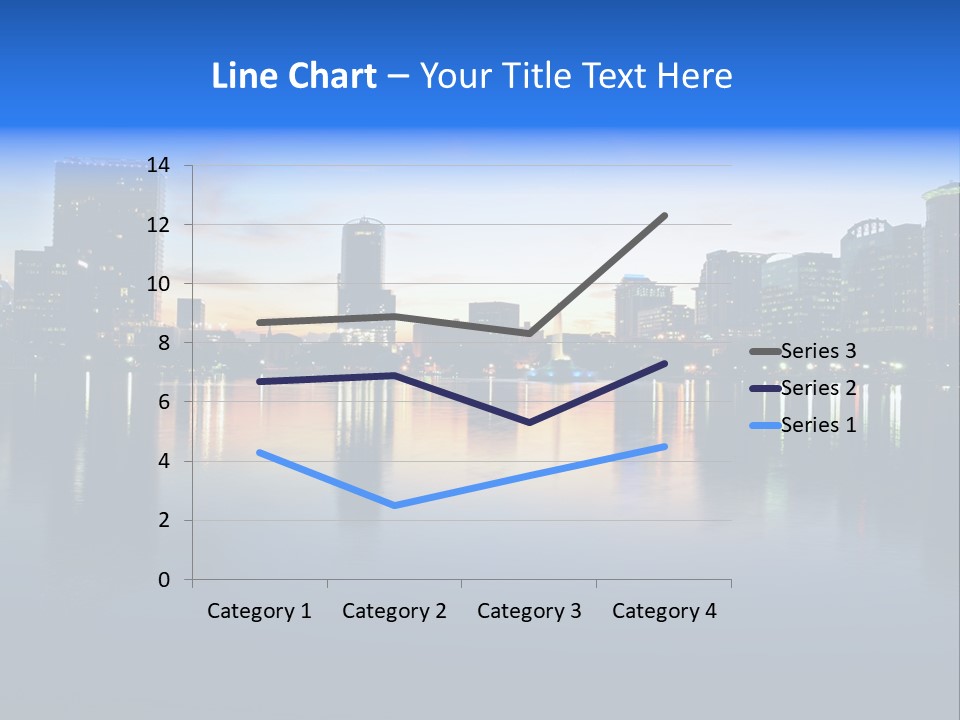 Water Skyscrapers Tourism PowerPoint Template