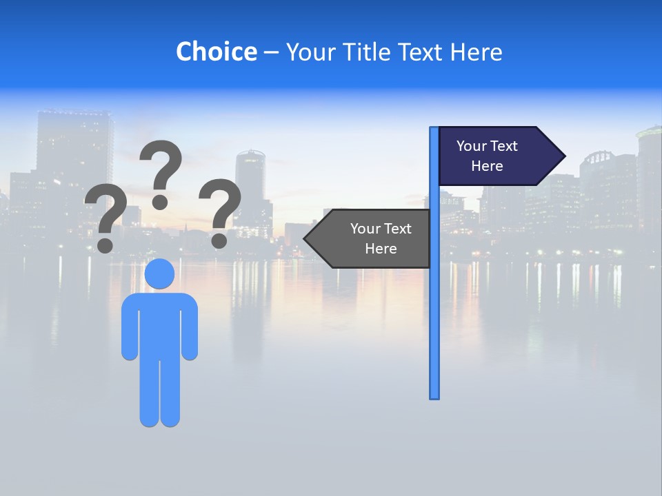 Water Skyscrapers Tourism PowerPoint Template