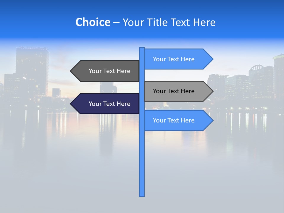 Water Skyscrapers Tourism PowerPoint Template