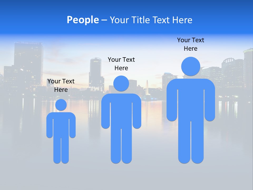 Water Skyscrapers Tourism PowerPoint Template