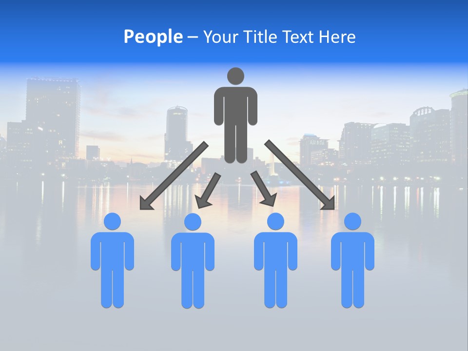 Water Skyscrapers Tourism PowerPoint Template