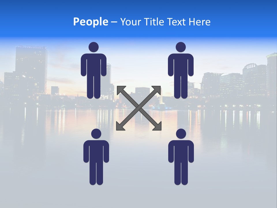 Water Skyscrapers Tourism PowerPoint Template